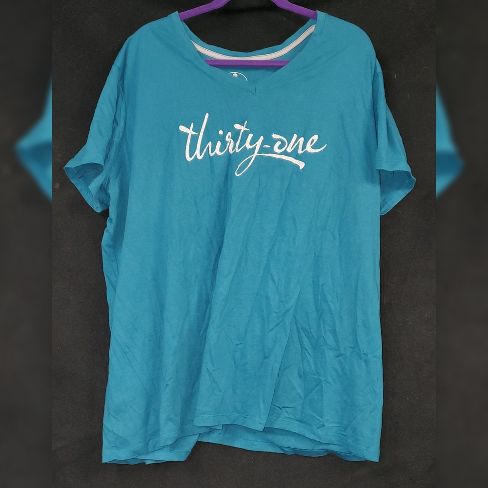 Thirty-One Teal T-Shirt 3x